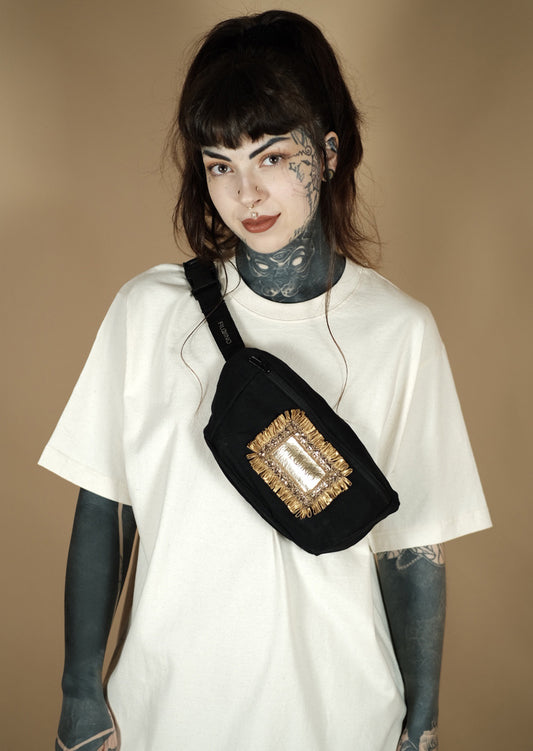HipBag (black/gold/fringe)